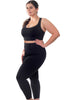 plus size activewear flattering full length tights hugs all your curves while holding in your core and cinching your waist