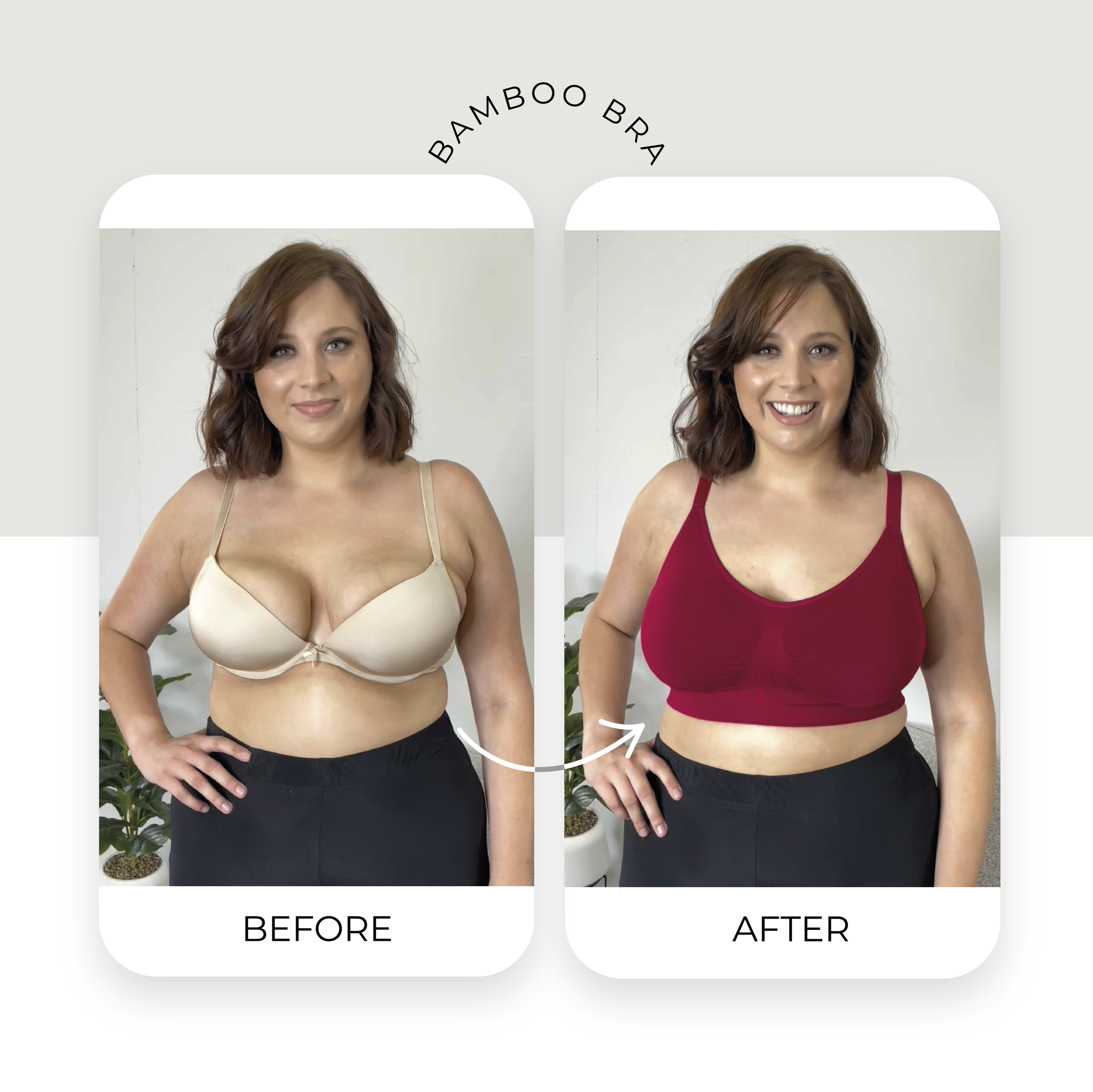 WireFree Bamboo Bra for Big Boobs