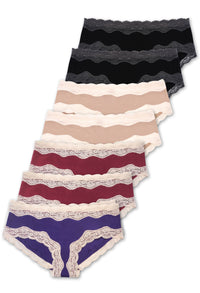 Maternity Cotton Rich Low Rise Hipster Brief 7 Pack
