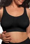 Double Lined Wire Free High Back Crop Bra