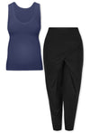 Pregnancy Bamboo Tank Top & Cross Fold Pants Set