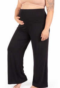 Bamboo Soft-Waist Pregnancy Pyjama Pants