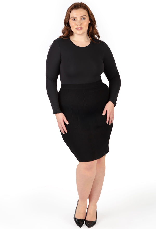 Plus Size Long Sleeve Bodysuit G-String | ButterFit