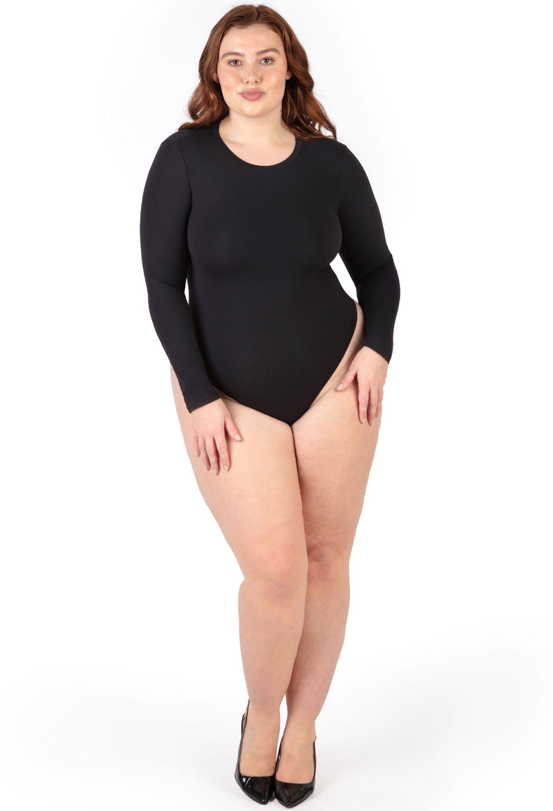 Plus Size Long Sleeve Bodysuit G-String | ButterFit