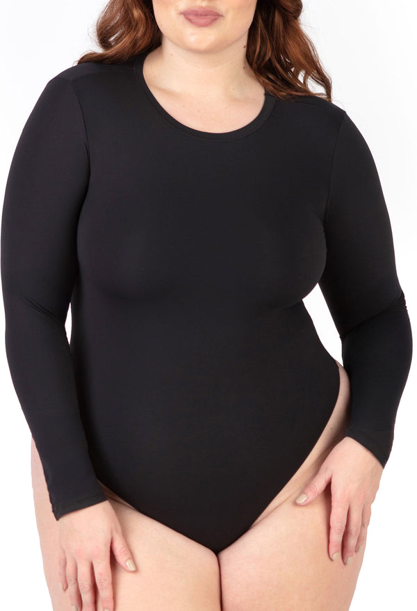 Plus Size Long Sleeve Bodysuit G-String | ButterFit
