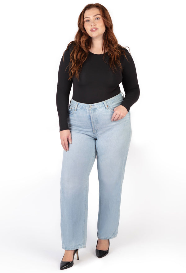 Plus Size Long Sleeve Bodysuit G-String | ButterFit