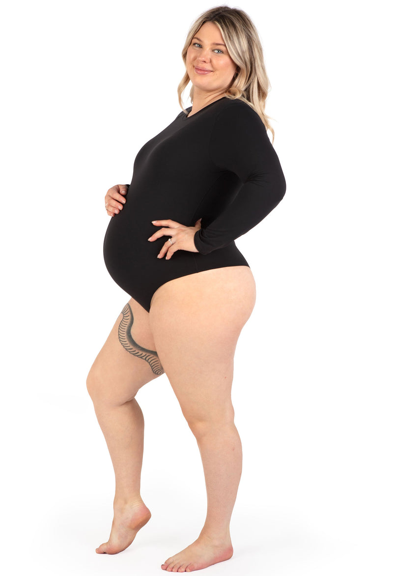 Maternity Long Sleeve Bodysuit G-String | ButterFit