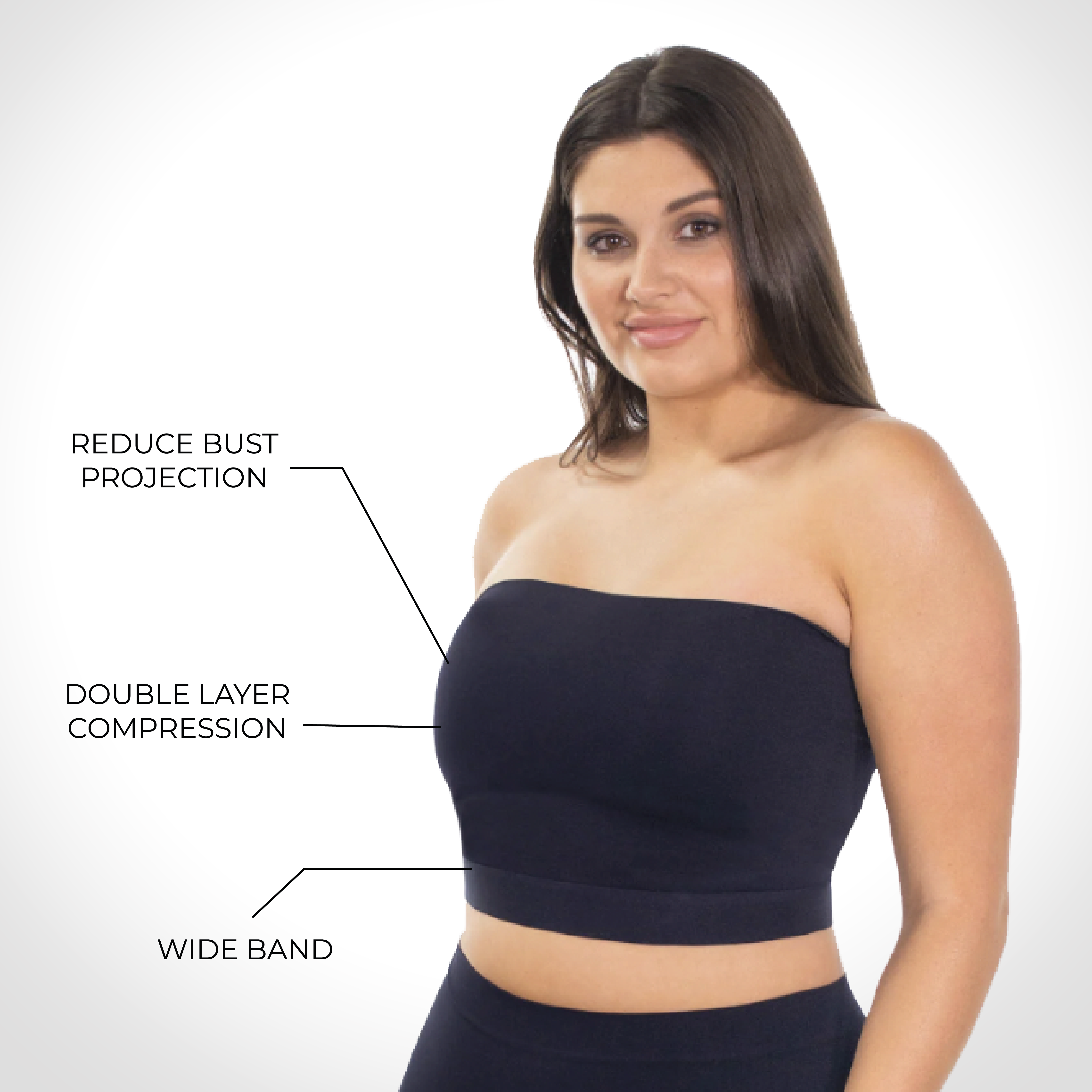 Compression Tube Top, Breast Binding