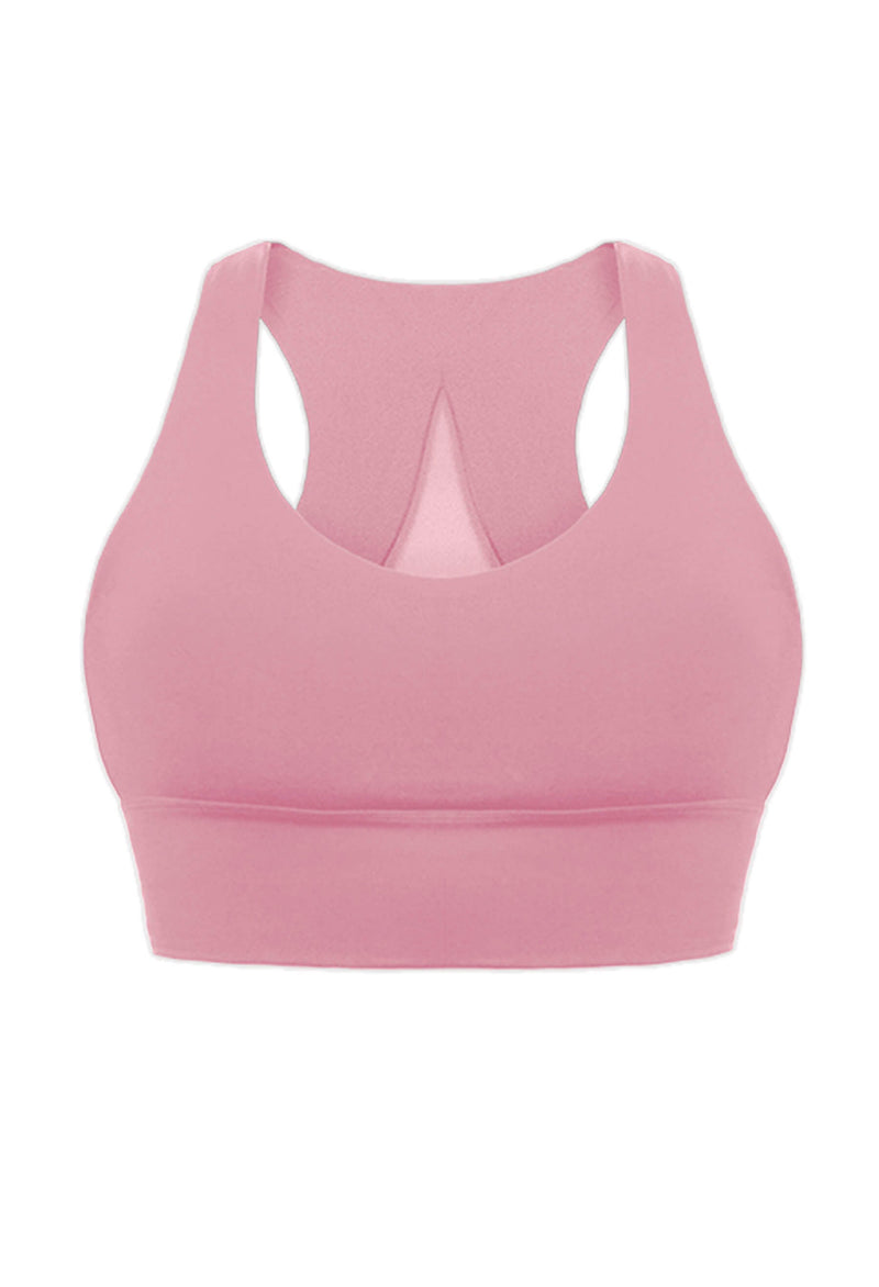 Petites Push Up Sports Bra - Longline With Mesh Racer Back - 3 Pack