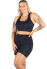 High Waisted Midi Biker Shorts (Lint & Pet Hair Resistant) - 2 PACK