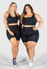 High Waisted Midi Biker Shorts (Lint & Pet Hair Resistant) - 2 PACK