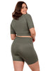 Seamless High Waist Midi Biker Shorts - 3 Pack