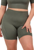 Seamless High Waist Midi Biker Shorts - 3 Pack