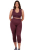 Seamless High Waist 3/4 Capri Leggings - 2 Pack
