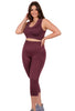 Seamless High Waist 3/4 Capri Leggings - 2 Pack