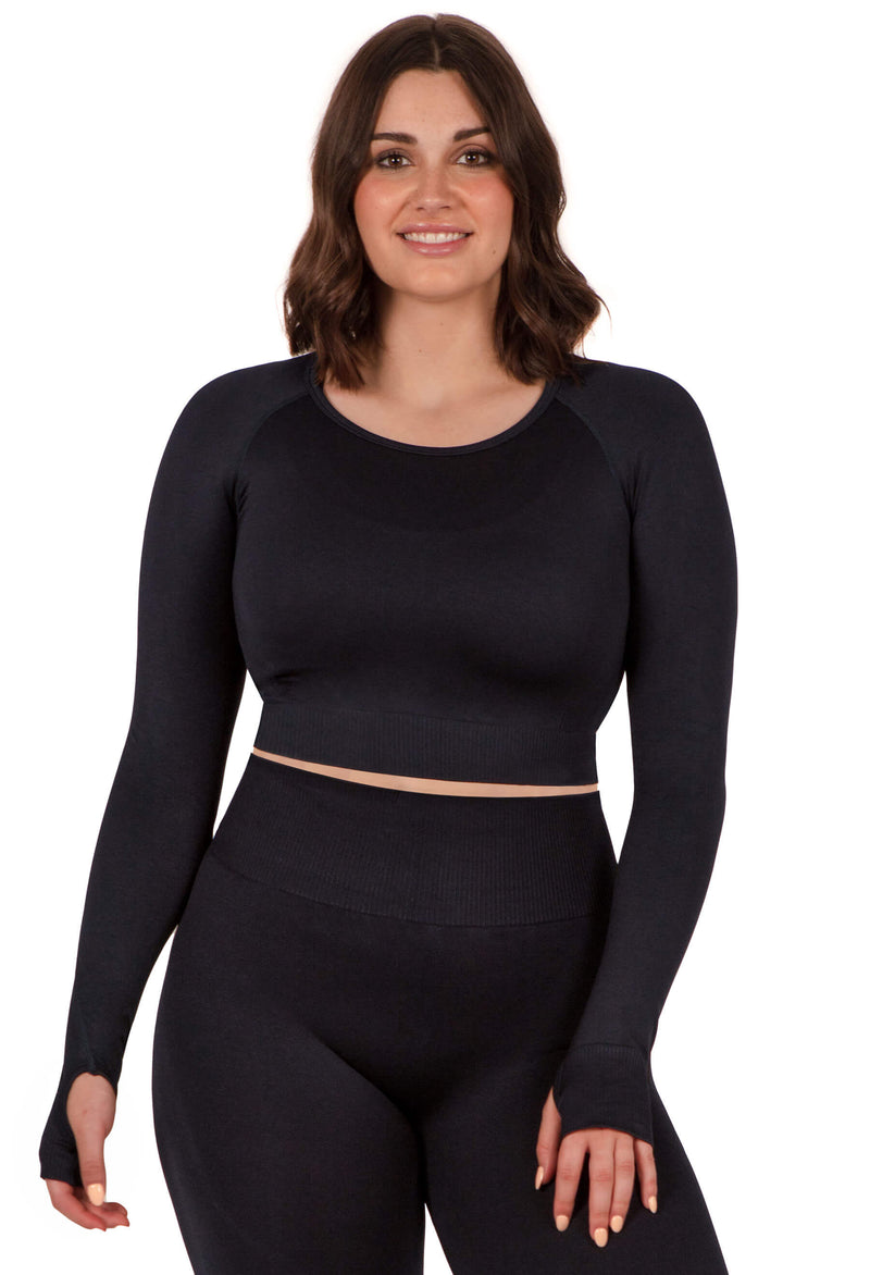 Seamless Long Sleeve Crop Top