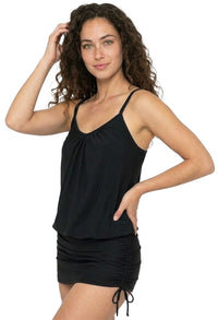 Draped One-Piece Magic Swimsuit