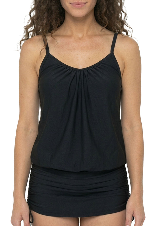 Draped One-Piece Magic Swimsuit