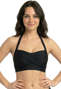 Halter Neck Ruched Swim Bra