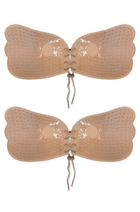 2 Pairs Nude Bust-Enhancing Strapless Bra