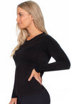 Bamboo Long Sleeve Top and Flare Pants Pyjama Set