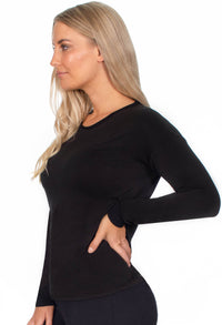 Bamboo Long Sleeve Top and Flare Pants Pyjama Set