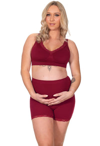 Maternity Anti Chafing High Rise Petite Cotton Rich Shorts - 3 Pack