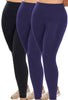 High Waisted Sleek Gym Leggings (Lint & Pet Hair Resistant) - 3 Pack