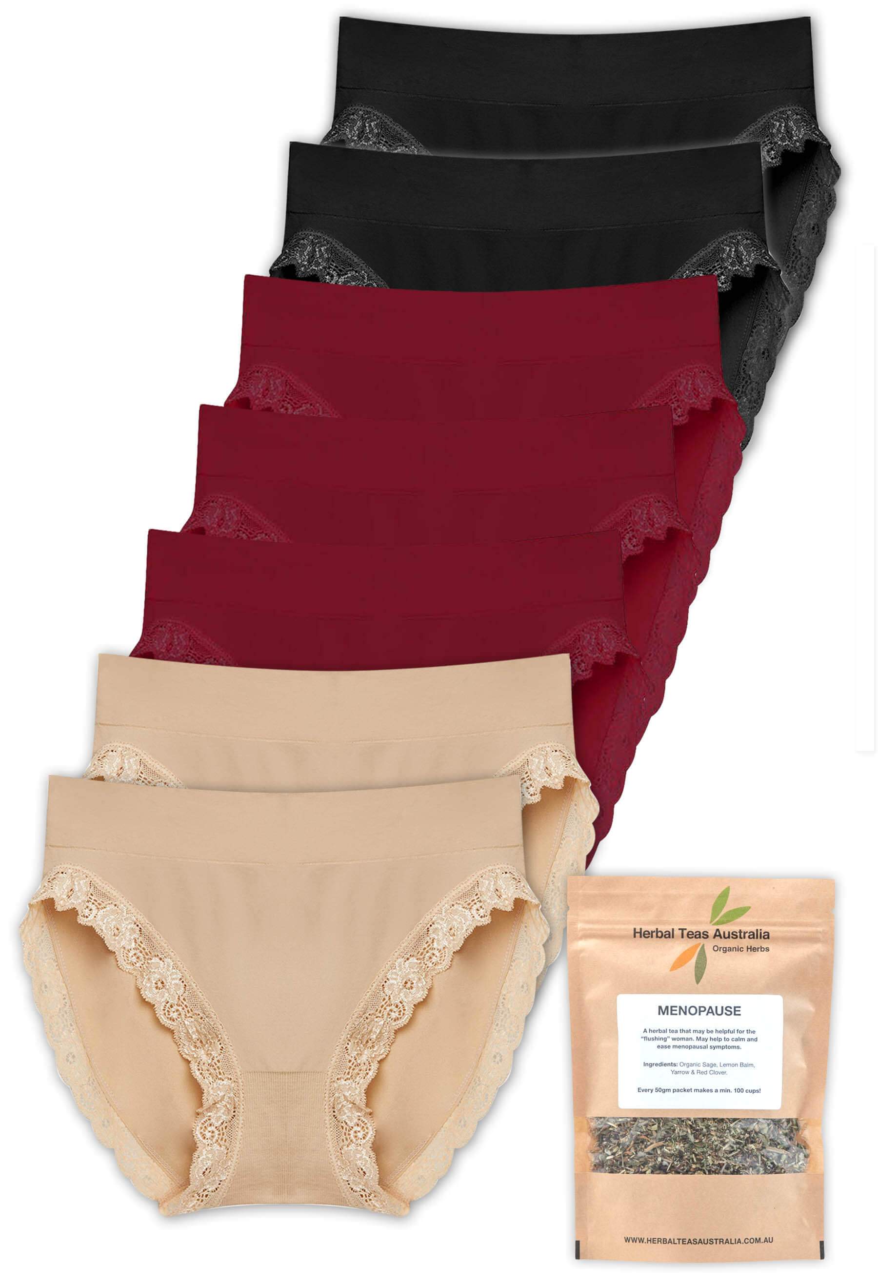 High-cut organic underwear for women