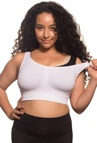 Wirefree Lace Minimiser Bra for Big Boobs