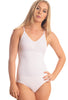 Spaghetti Strap Smoothing Bodysuit - White
