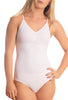 Spaghetti Strap Smoothing Bodysuit - White