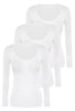 Curvy Bamboo Long Sleeve Top - 3 Pack