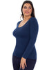 Curvy Bamboo Long Sleeve Top - 3 Pack