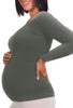 Maternity Bamboo Long Sleeve Top