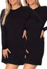 Bamboo Long Sleeve Relaxed Fit Dress - 2 Pack