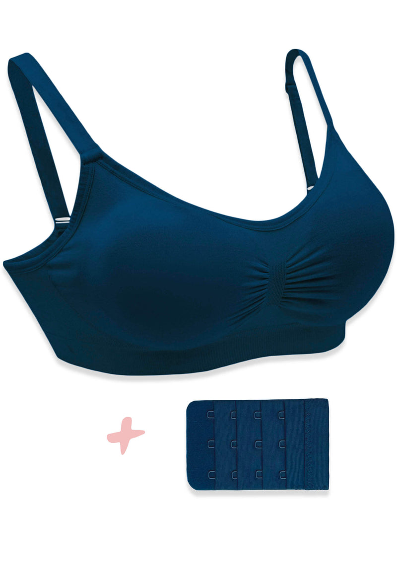 Pregnancy Bamboo Padded Wire Free Bra + Band Extender Set