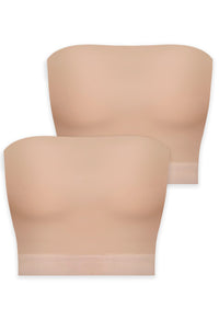 High Compression Minimising Bandeau - 2 Pack