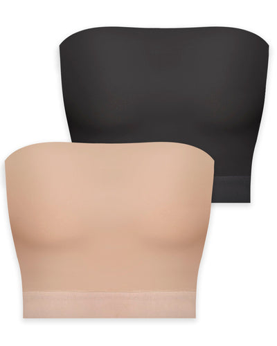 High Compression Minimising Bandeau - 2 Pack