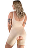 Open Bust Shaping Shorts Bodysuit With Adjustable Straps - 2 Pack