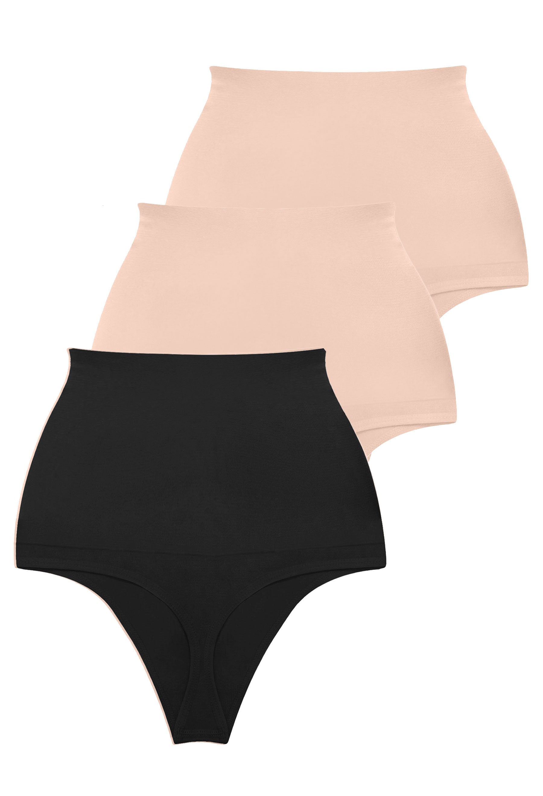 High Waist Shaping G String 3 Pack, Shapewear