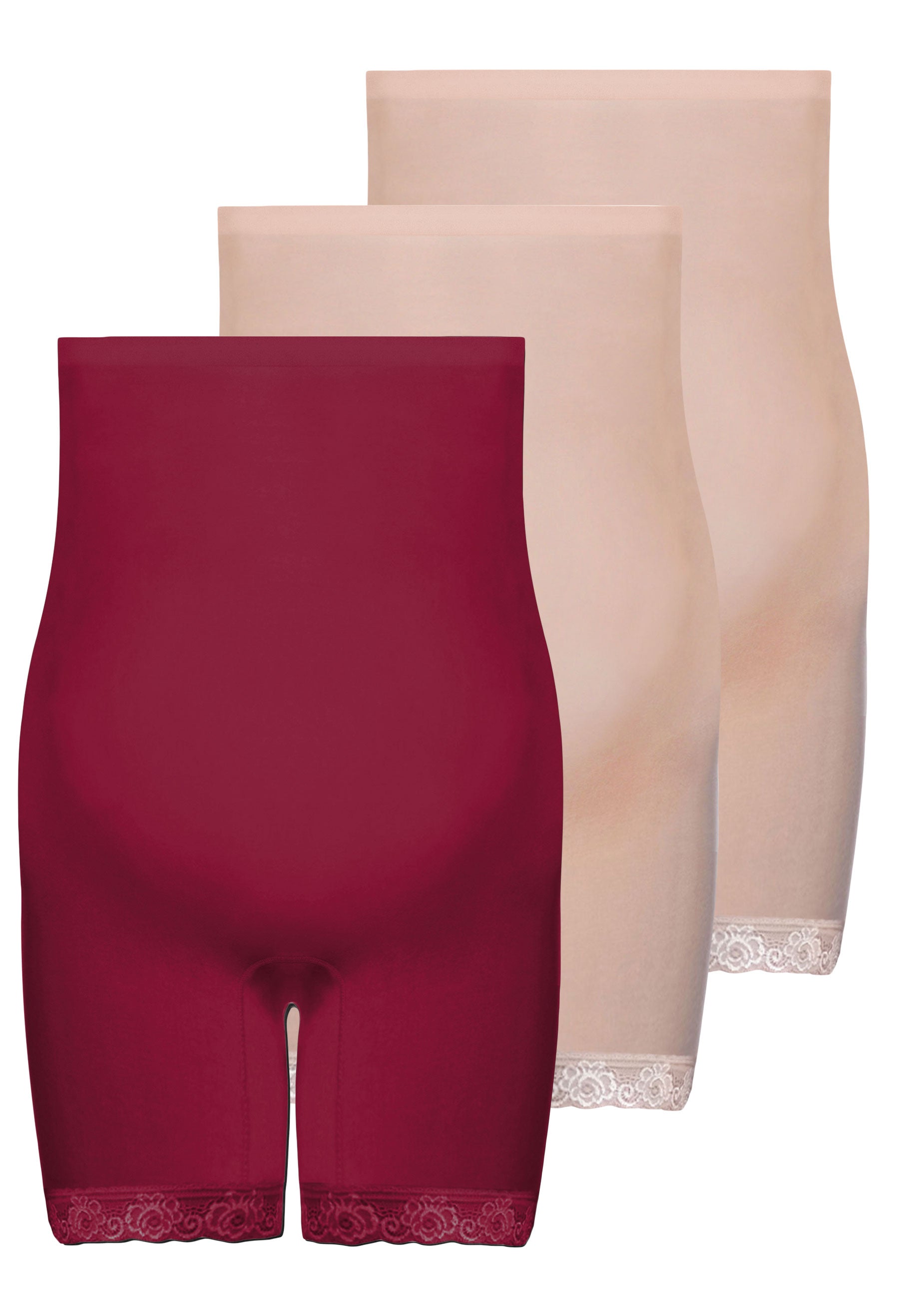 Maternity Underbust Anti Chafing Midi Cotton Shorts - 3 Pack
