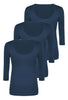 Bamboo 3/4 Sleeve Top -3 Pack