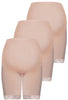 Maternity Anti Chafing High Rise Long Cotton Shorts - 3 Pack