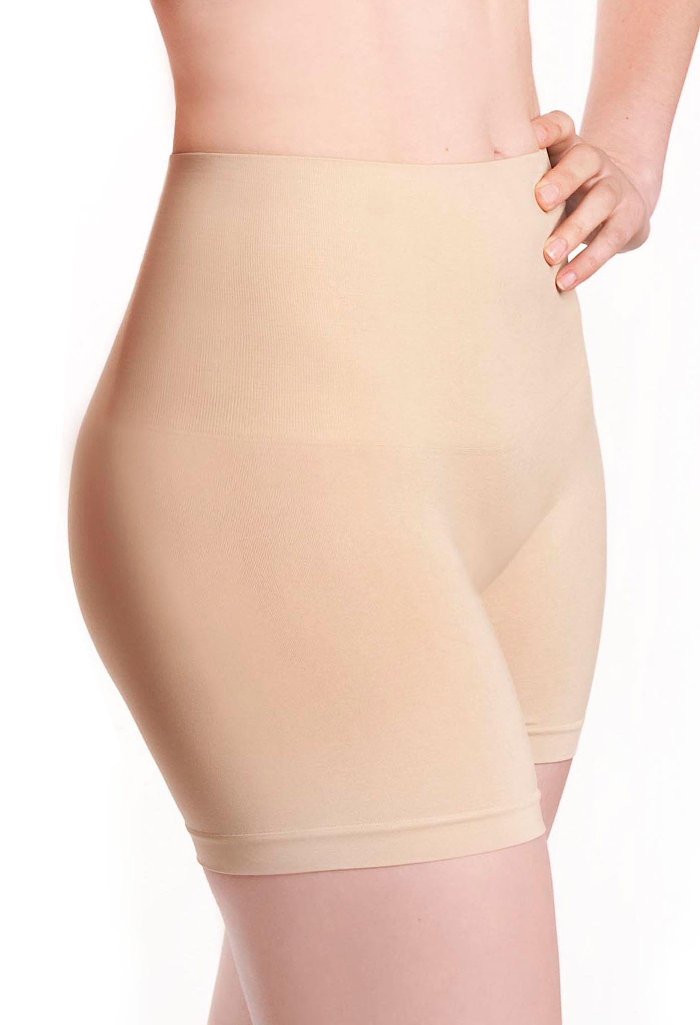 High Waisted Short, Black Comfy Tummy Control Shapewear Thigh Slimmer  Seamless For Women M/L 