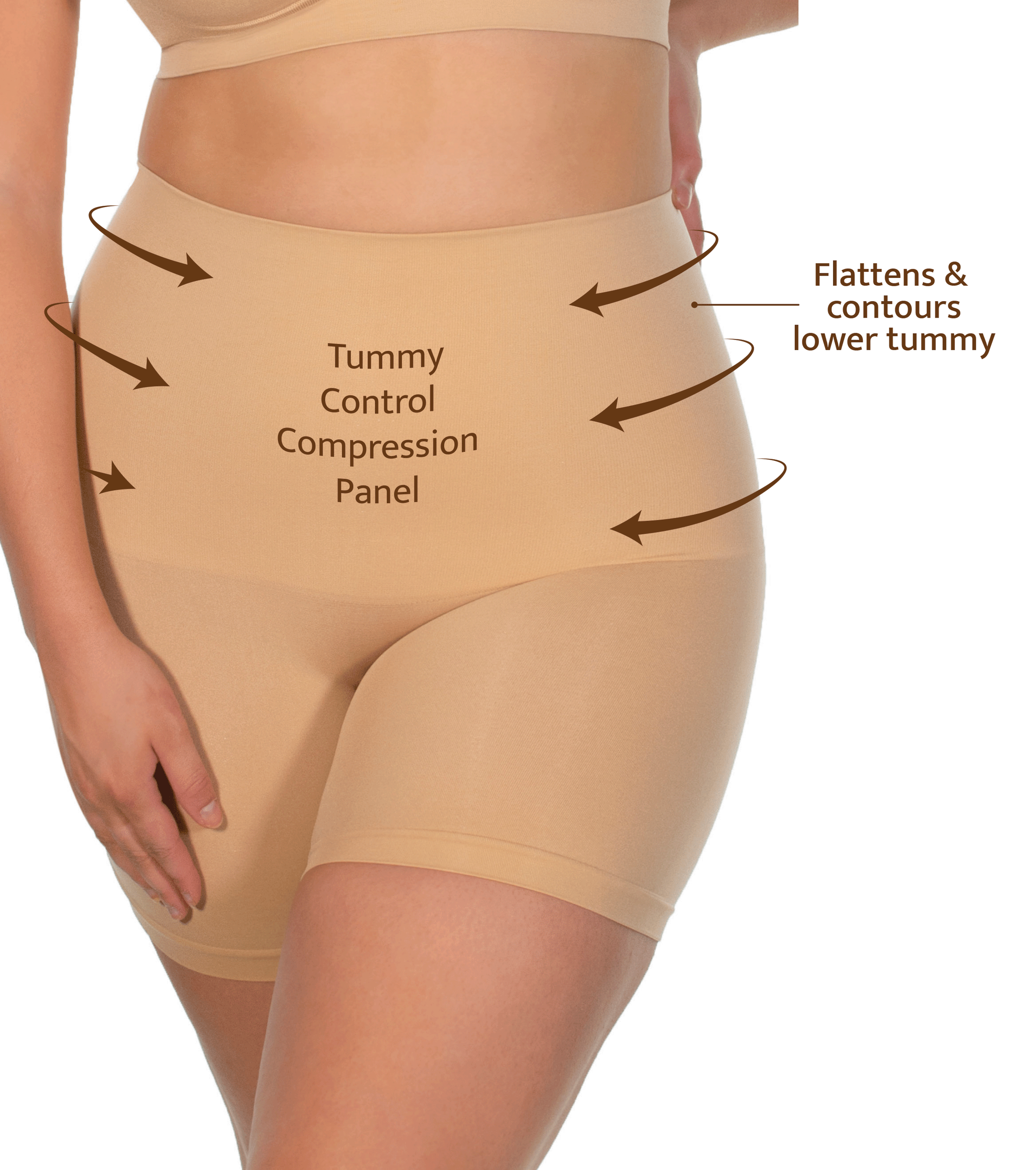 Curvy Tummy Control Shaping Shorts