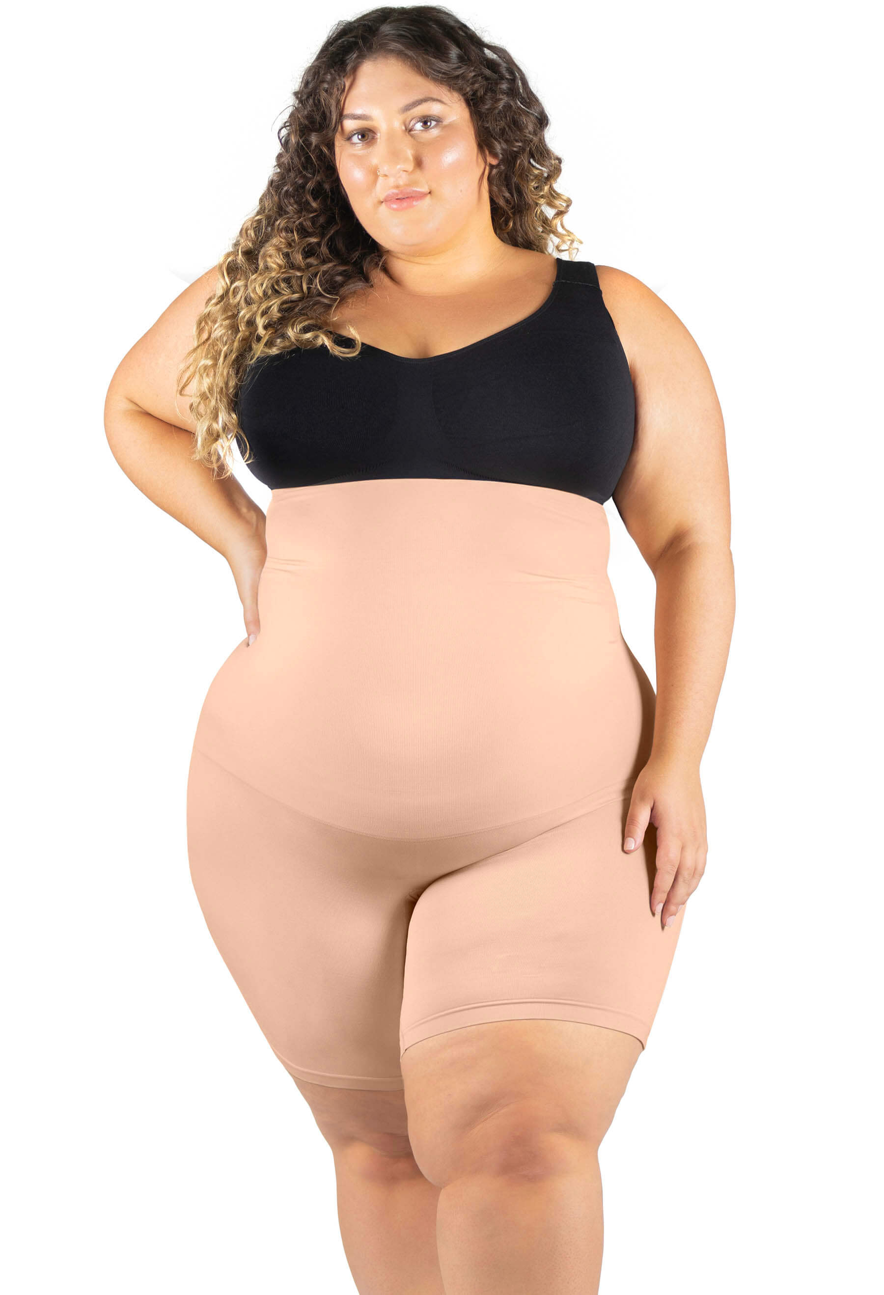 Plus Seamless Control Shaping Under Bust Dress