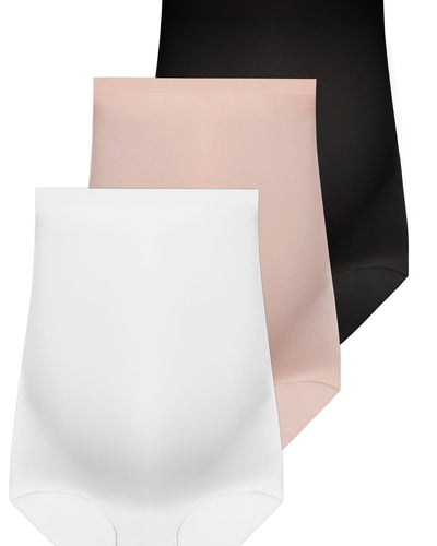 Maternity Underbust Cotton Rich Full Brief - Neutrals 3 Pack