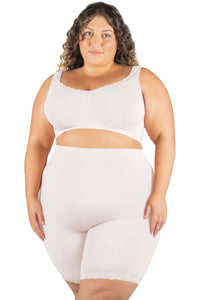 Curvy Anti Chafing High Rise Long Cotton Rich Shorts