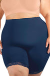 Curvy Anti Chafing High Rise Long Cotton Rich Shorts